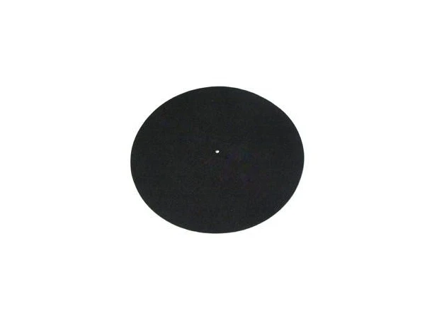 Rega Turntable Mat Black - Standard Filtmatte til Rega, 100% ull, sort 